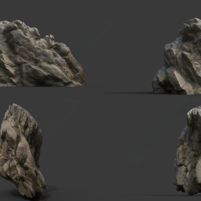 现代石头3D模型下载